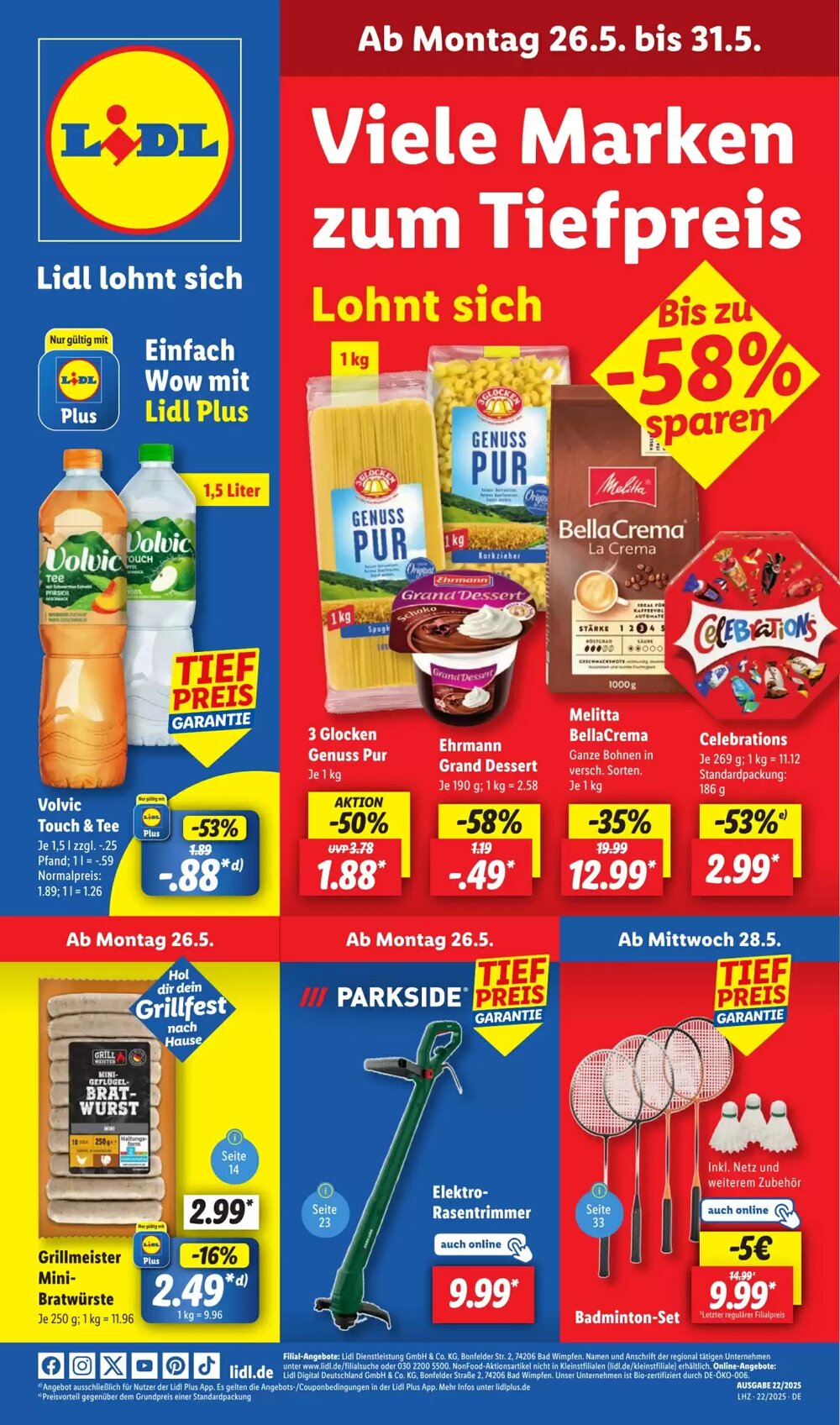 Lidl Prospekt (ab 26.05.2025) zum Blättern - Seite 1