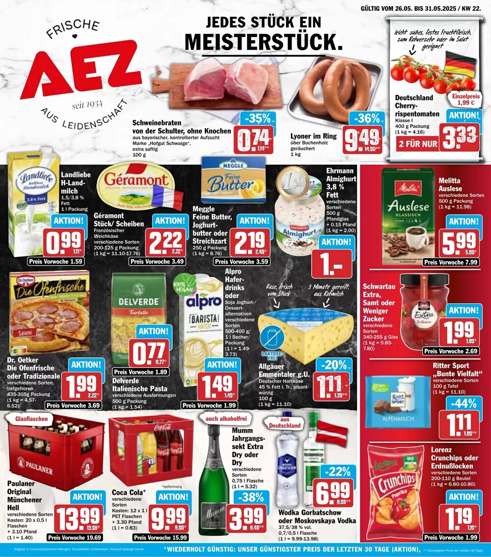 AEZ Prospekt (ab 26.05.2025) zum Blättern - Seite 1
