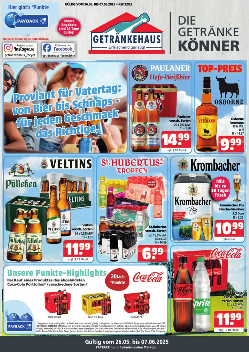 Getränkehaus Prospekt (ab 26.05.2025) zum Blättern - Seite 1