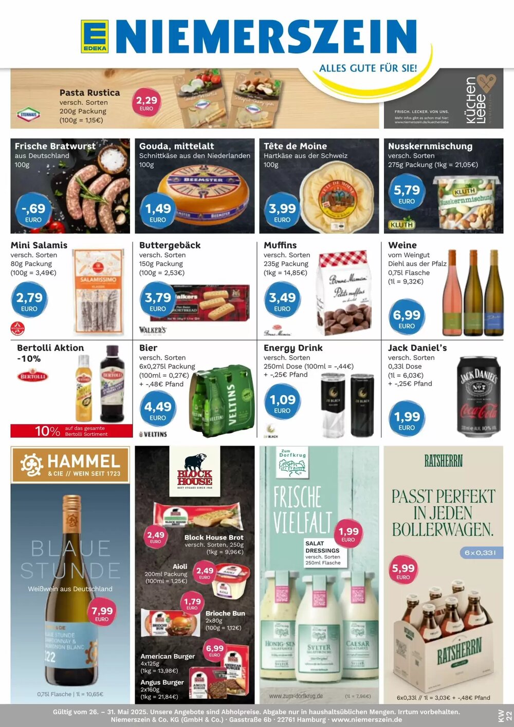 Edeka Niemerszein Prospekt (ab 26.05.2025) zum Blättern - Seite 1