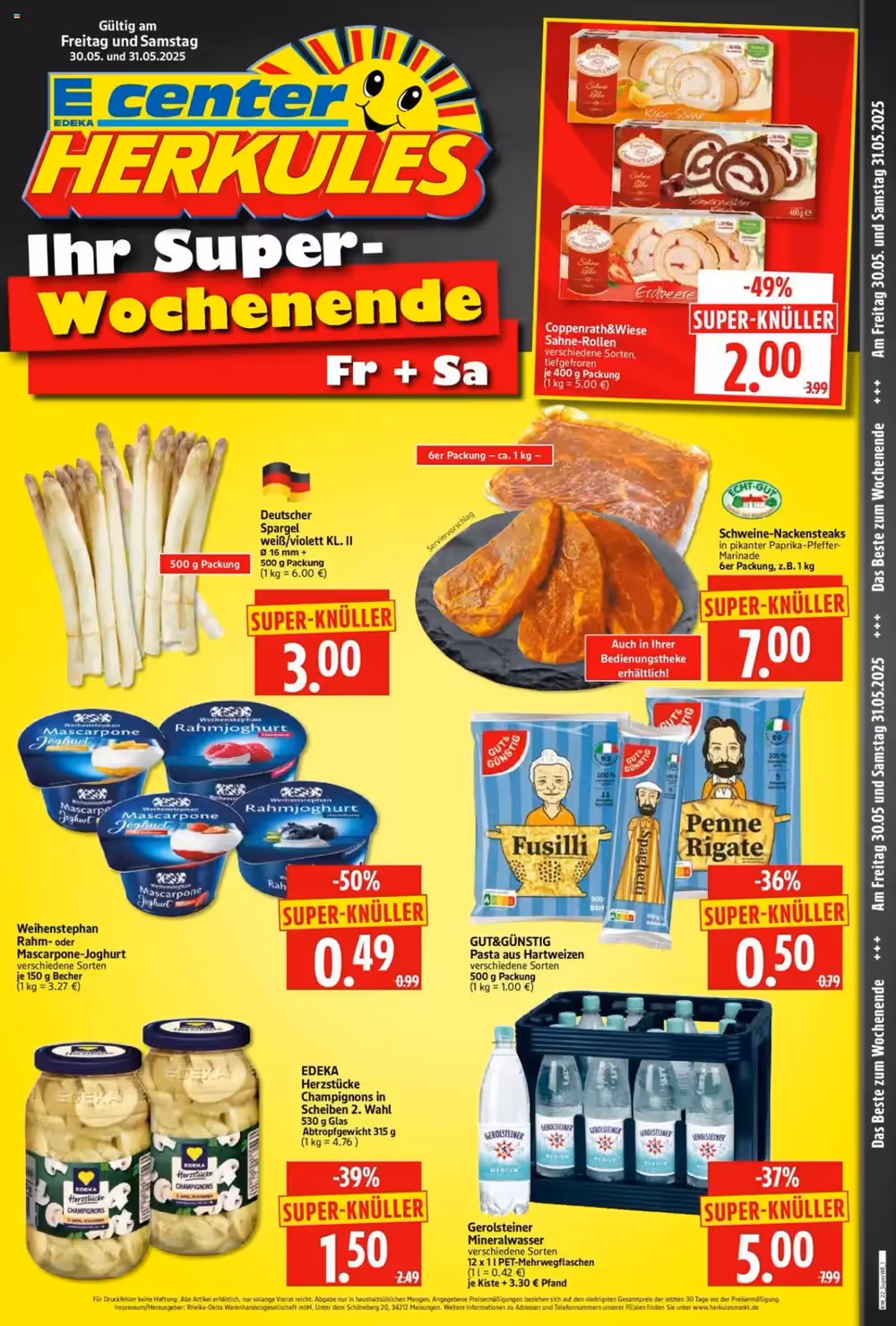 Edeka Herkules Prospekt (ab 30.05.2025) zum Blättern - Seite 1
