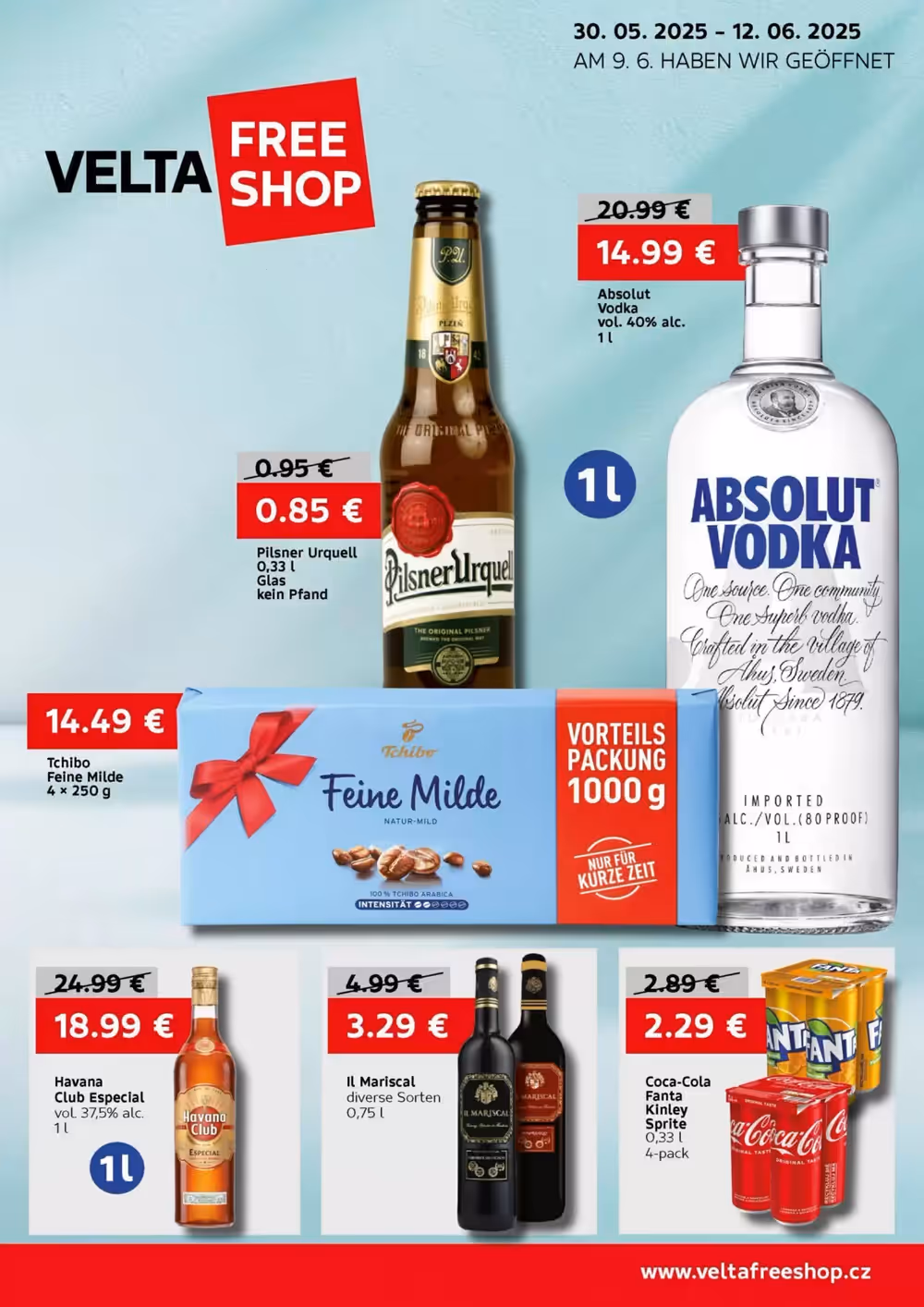 VELTA Free Shop Prospekt (ab 30.05.2025) zum Blättern - Seite 1