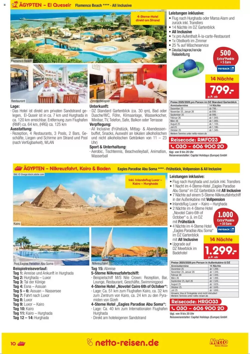 Netto Reisen Prospekt (ab 30.05.2025) zum Blättern - Seite 10