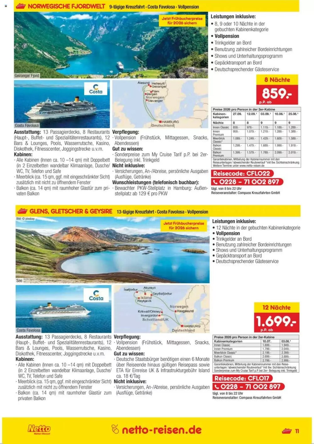 Netto Reisen Prospekt (ab 30.05.2025) zum Blättern - Seite 11