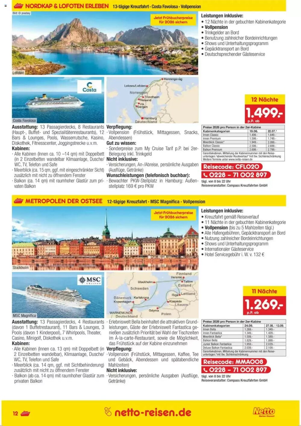 Netto Reisen Prospekt (ab 30.05.2025) zum Blättern - Seite 12
