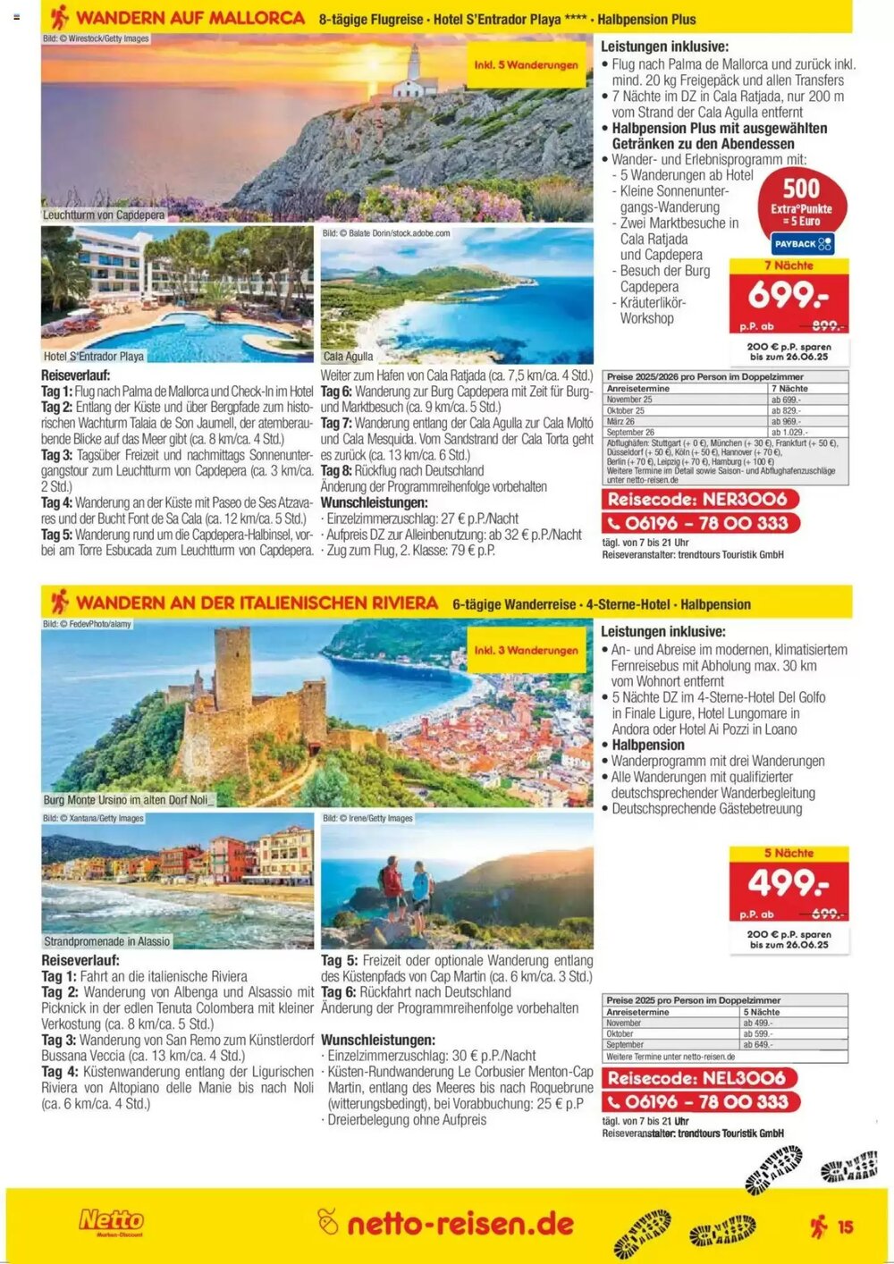 Netto Reisen Prospekt (ab 30.05.2025) zum Blättern - Seite 15