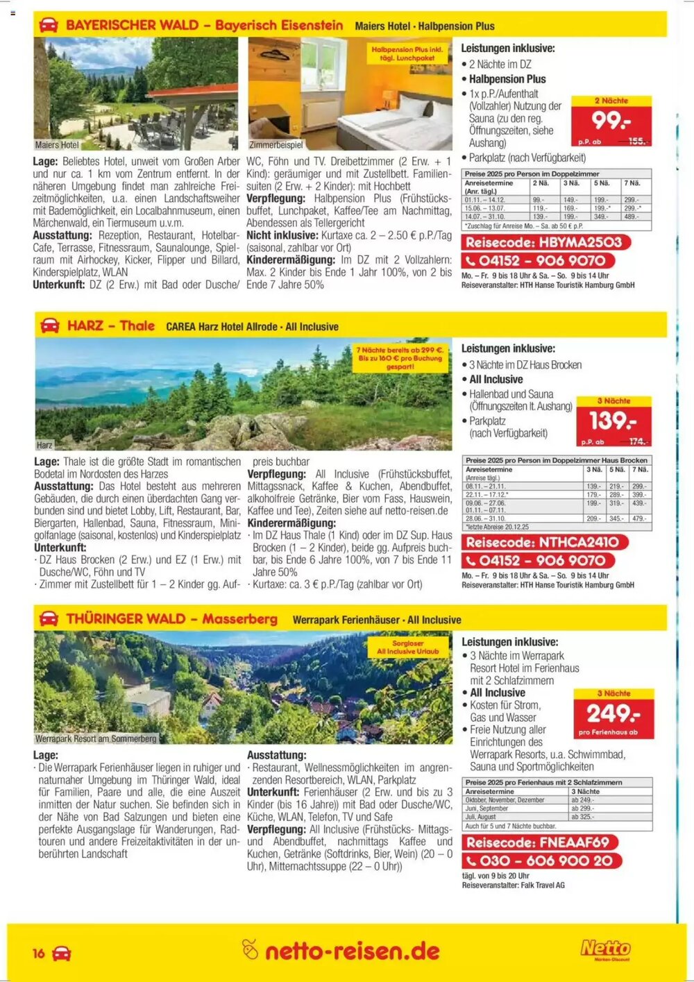 Netto Reisen Prospekt (ab 30.05.2025) zum Blättern - Seite 16