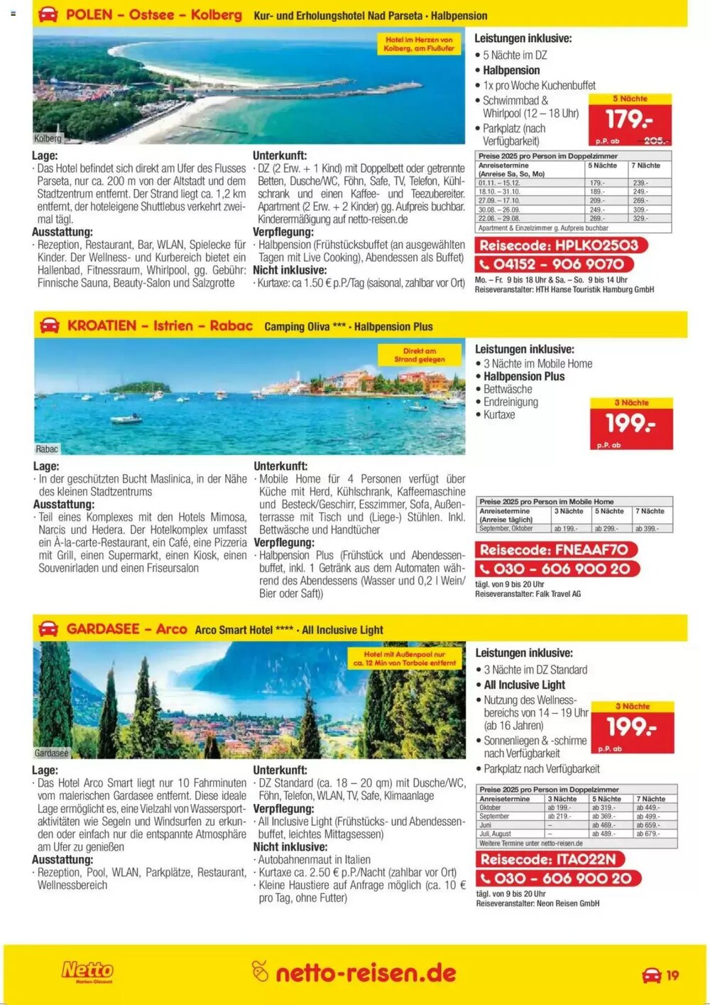 Netto Reisen Prospekt (ab 30.05.2025) zum Blättern - Seite 19