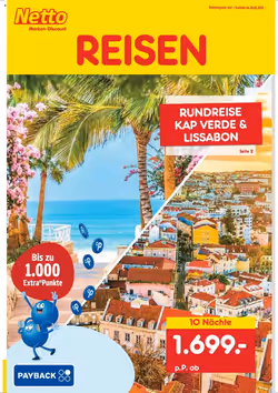 Netto Reisen Prospekt (ab 30.05.2025) zum Blättern