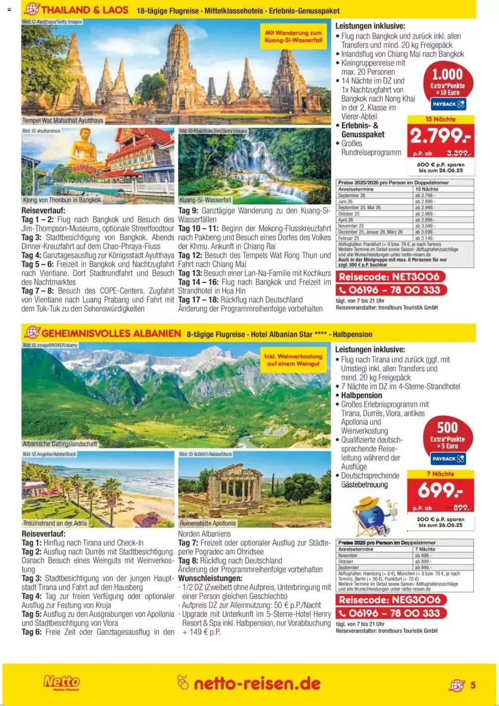 Netto Reisen Prospekt (ab 30.05.2025) zum Blättern - Seite 5