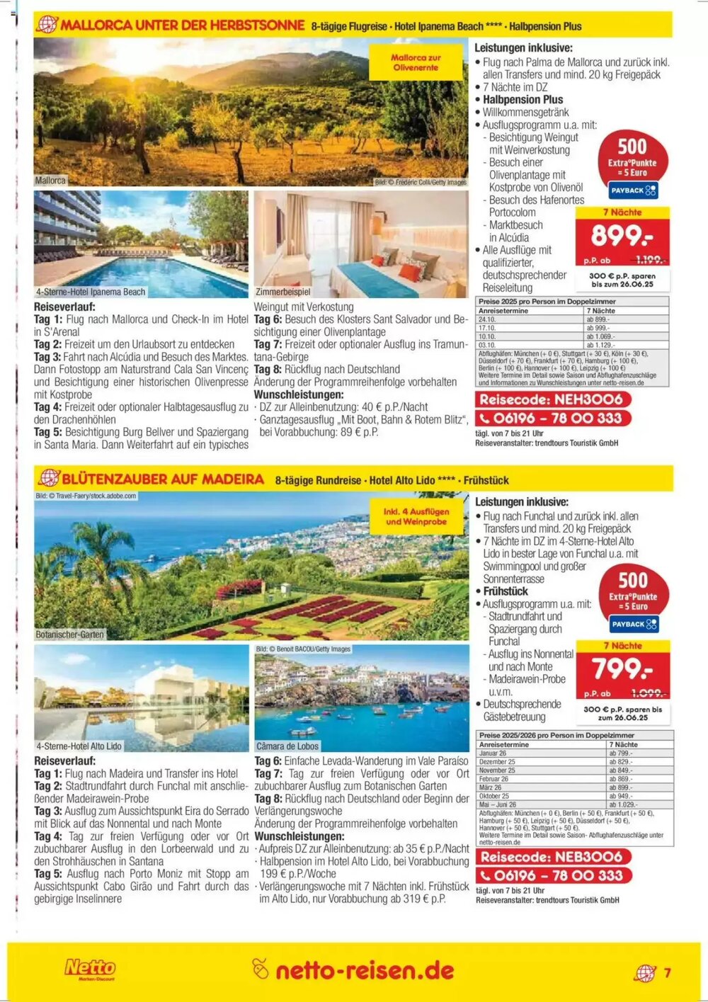 Netto Reisen Prospekt (ab 30.05.2025) zum Blättern - Seite 7
