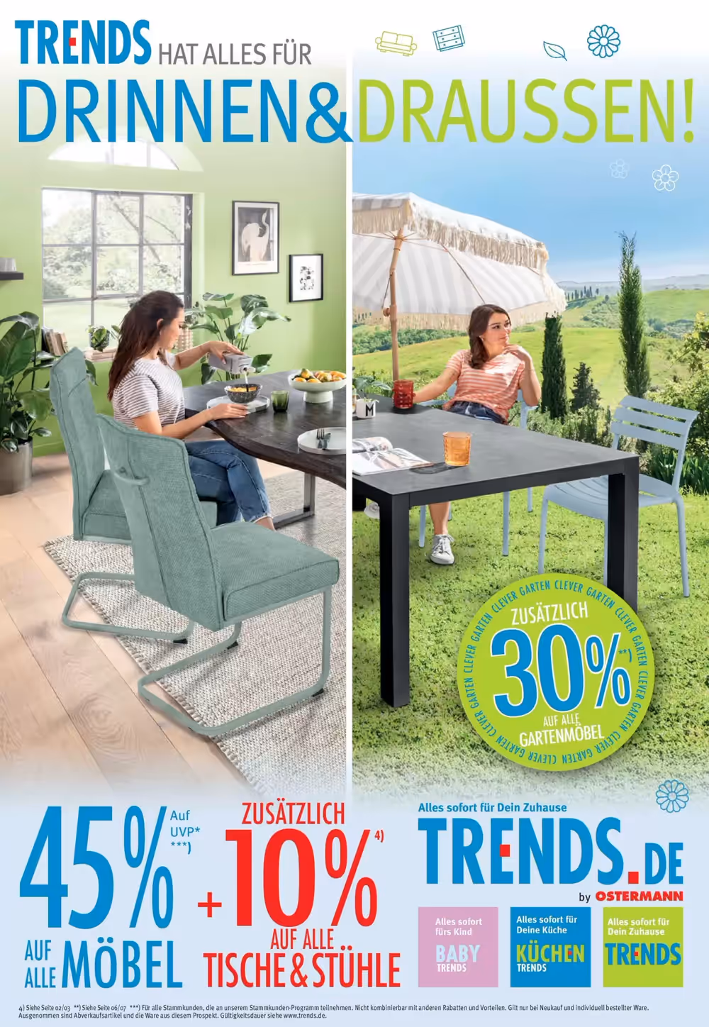 Trends Möbel Prospekt (ab 30.05.2025) zum Blättern - Seite 1