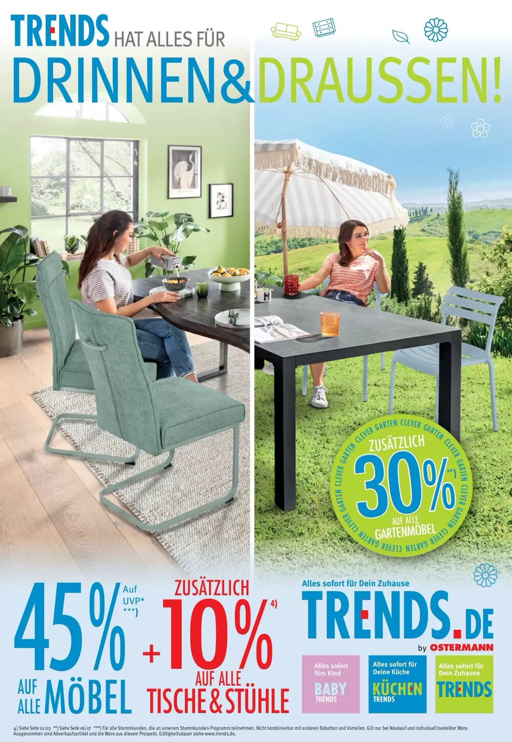 Trends Möbel Prospekt (ab 30.05.2025) zum Blättern - Seite 1