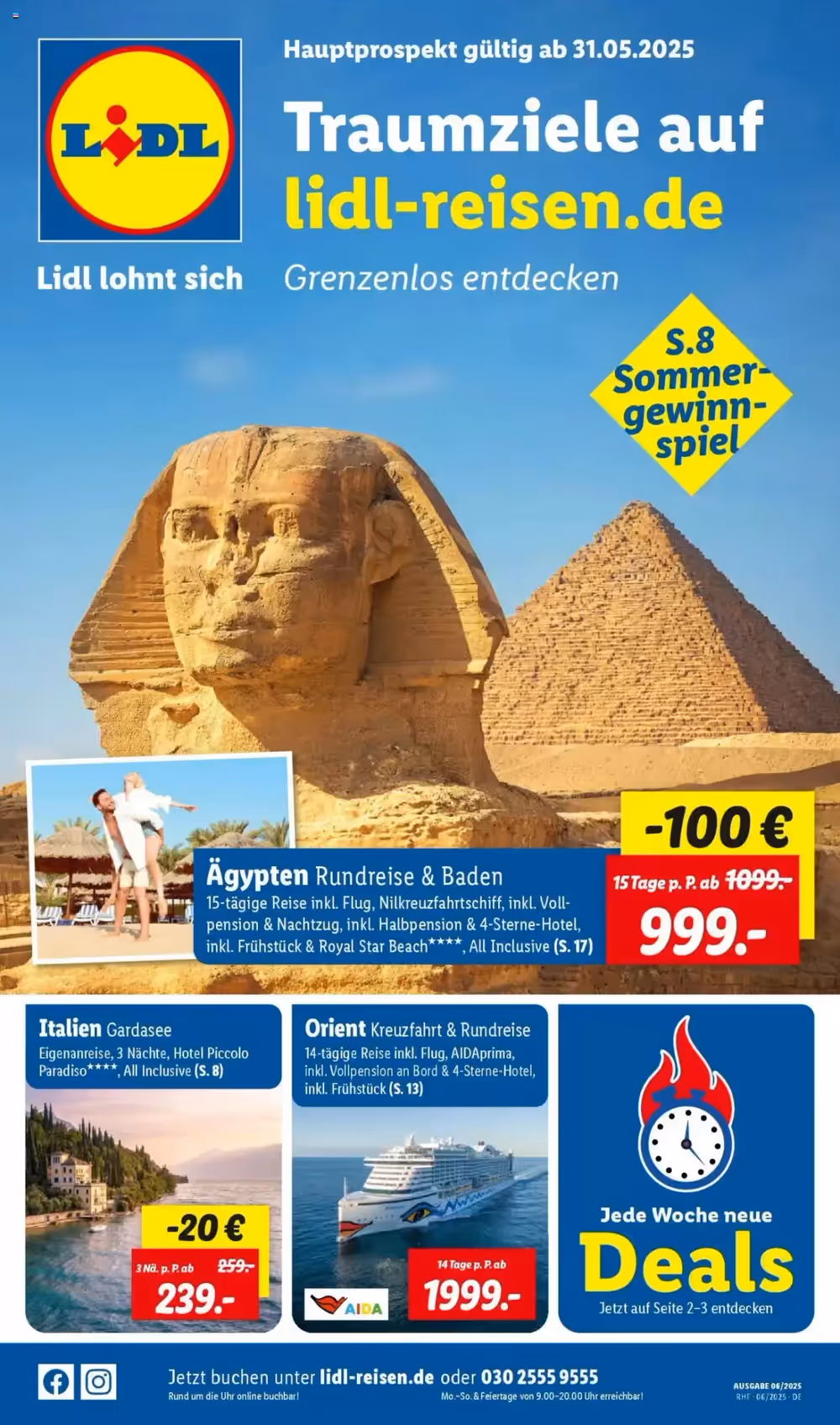 Lidl Reisen Prospekt (ab 30.05.2025) zum Blättern - Seite 1