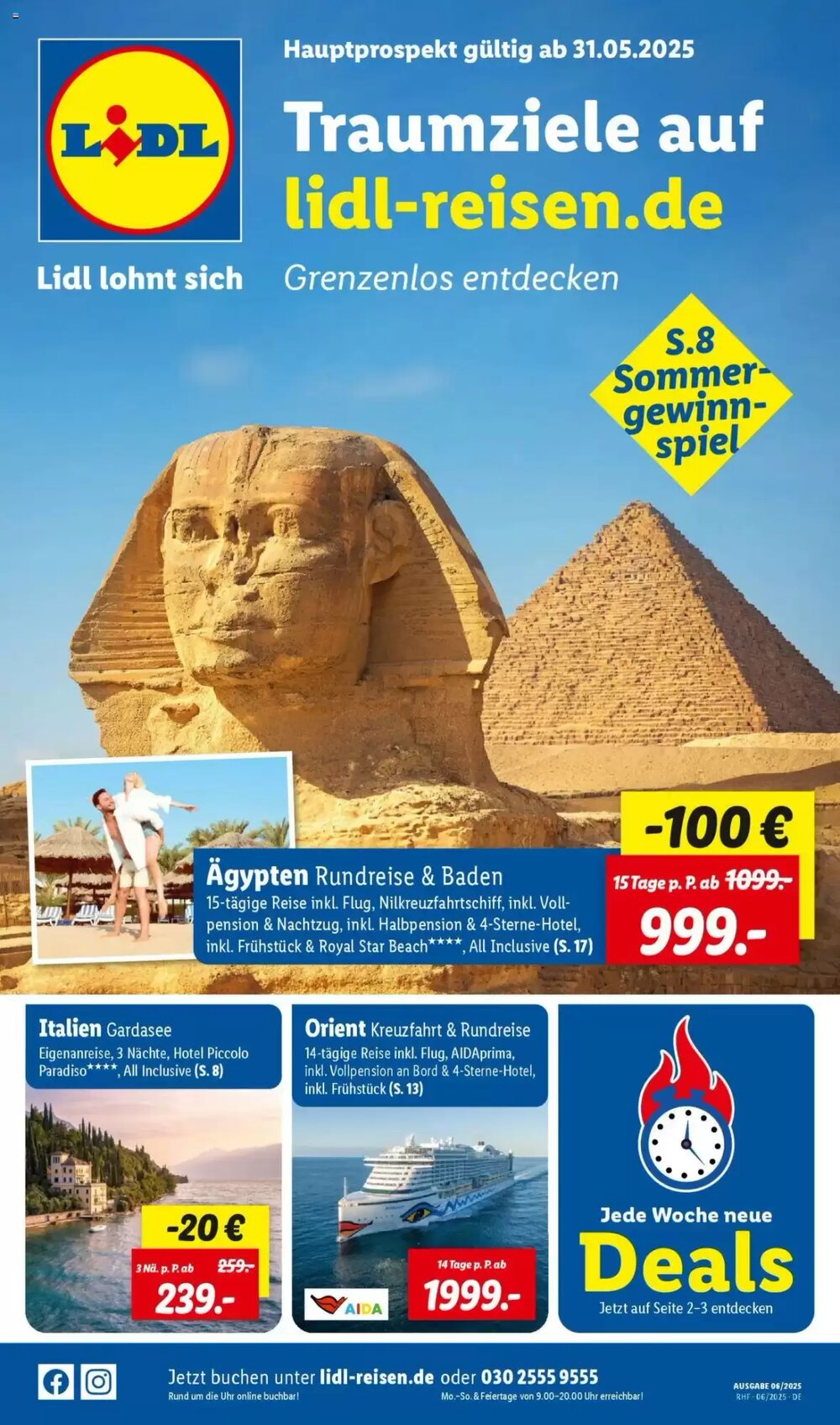 Lidl Reisen Prospekt (ab 30.05.2025) zum Blättern - Seite 1