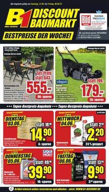 B1 Discount Baumarkt Prospekt (ab 31.05.2025) zum Blättern