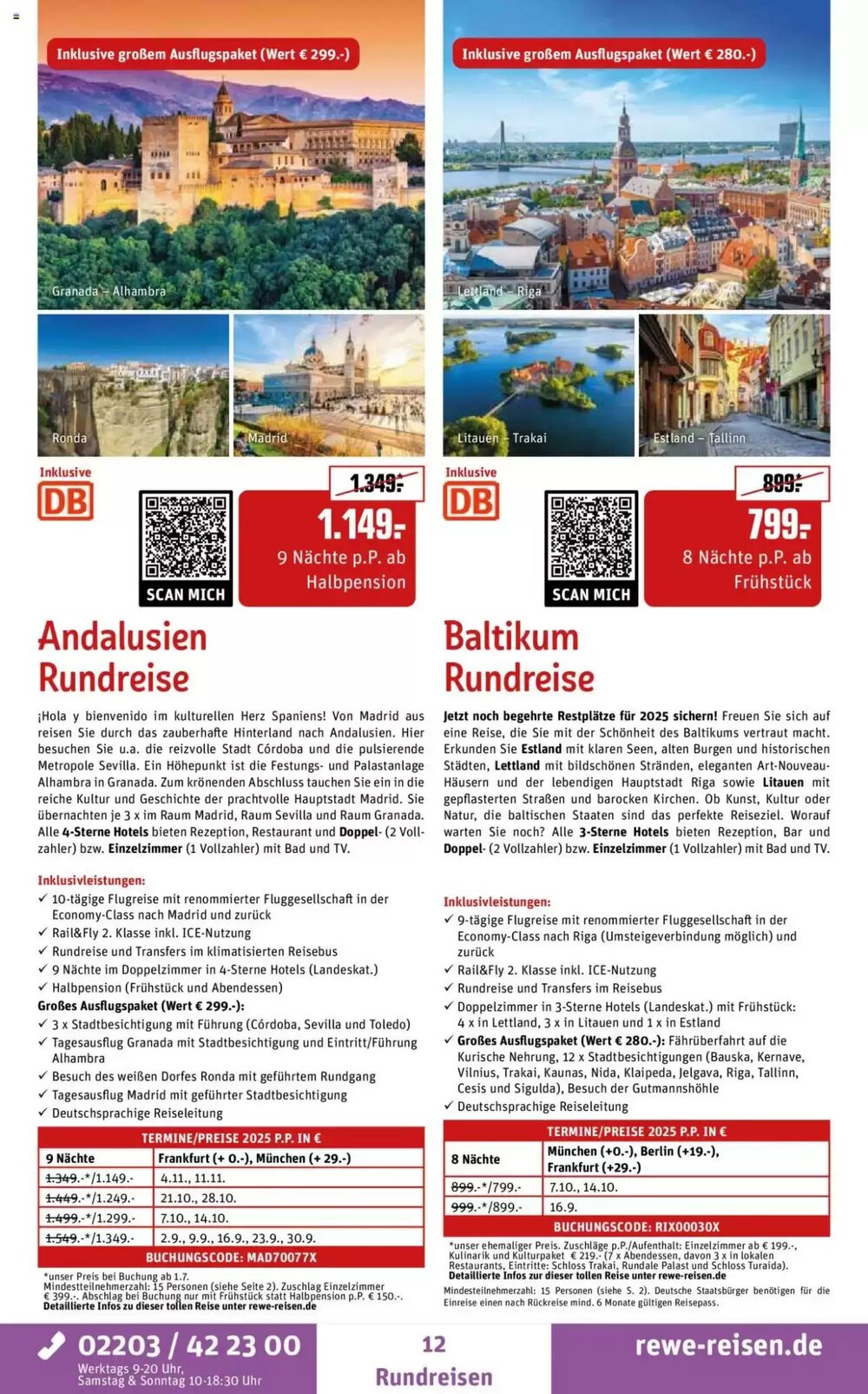 REWE Reisen Prospekt (ab 01.06.2025) zum Blättern - Seite 12