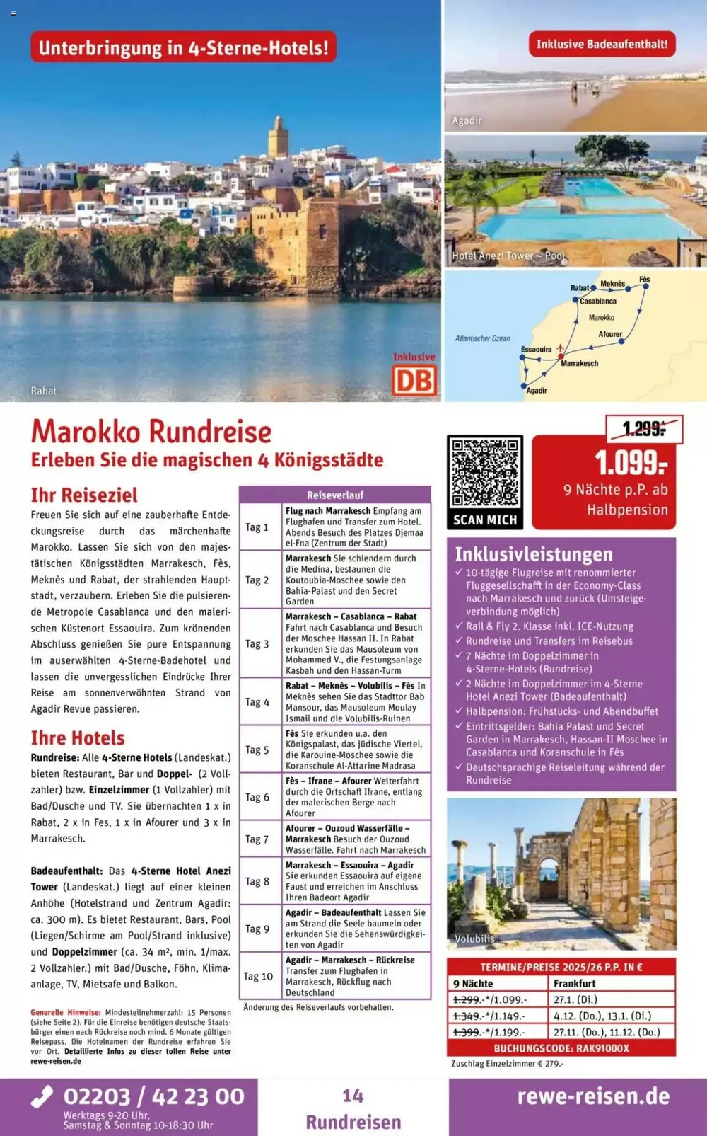 REWE Reisen Prospekt (ab 01.06.2025) zum Blättern - Seite 14