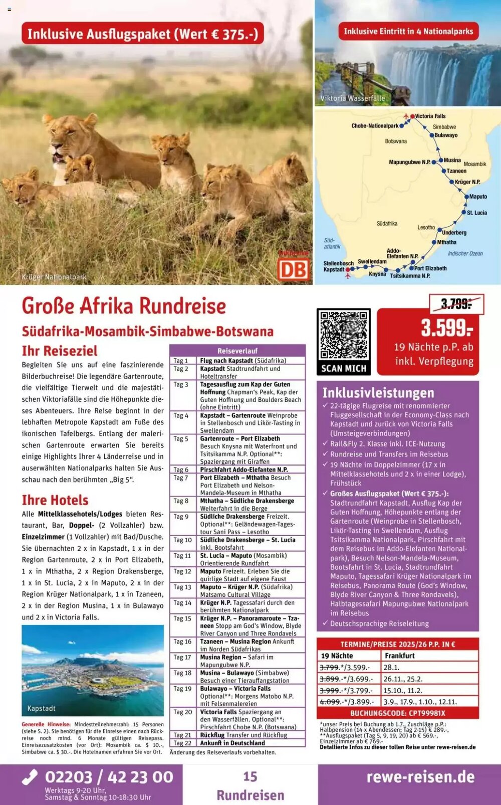 REWE Reisen Prospekt (ab 01.06.2025) zum Blättern - Seite 15