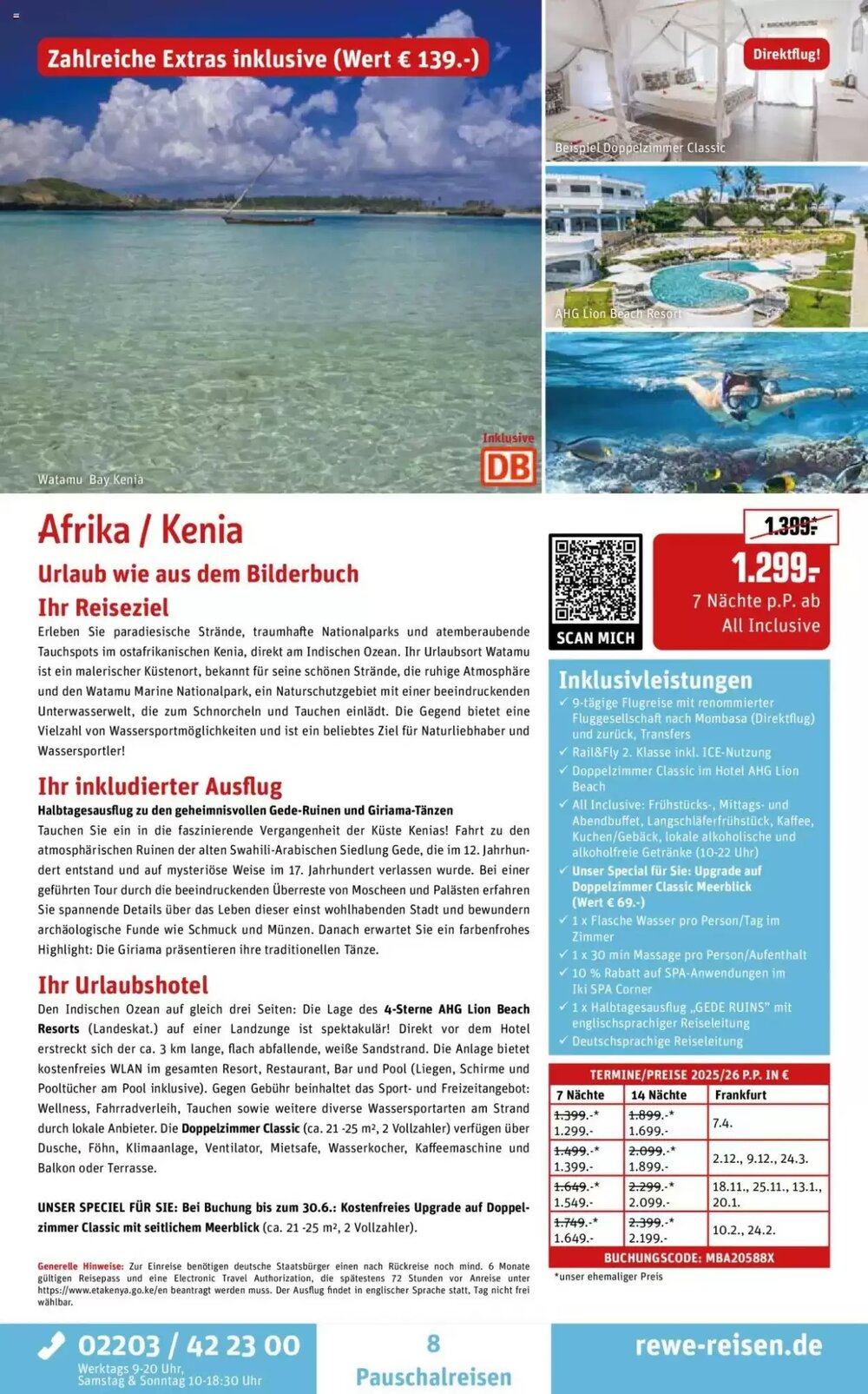 REWE Reisen Prospekt (ab 01.06.2025) zum Blättern - Seite 8