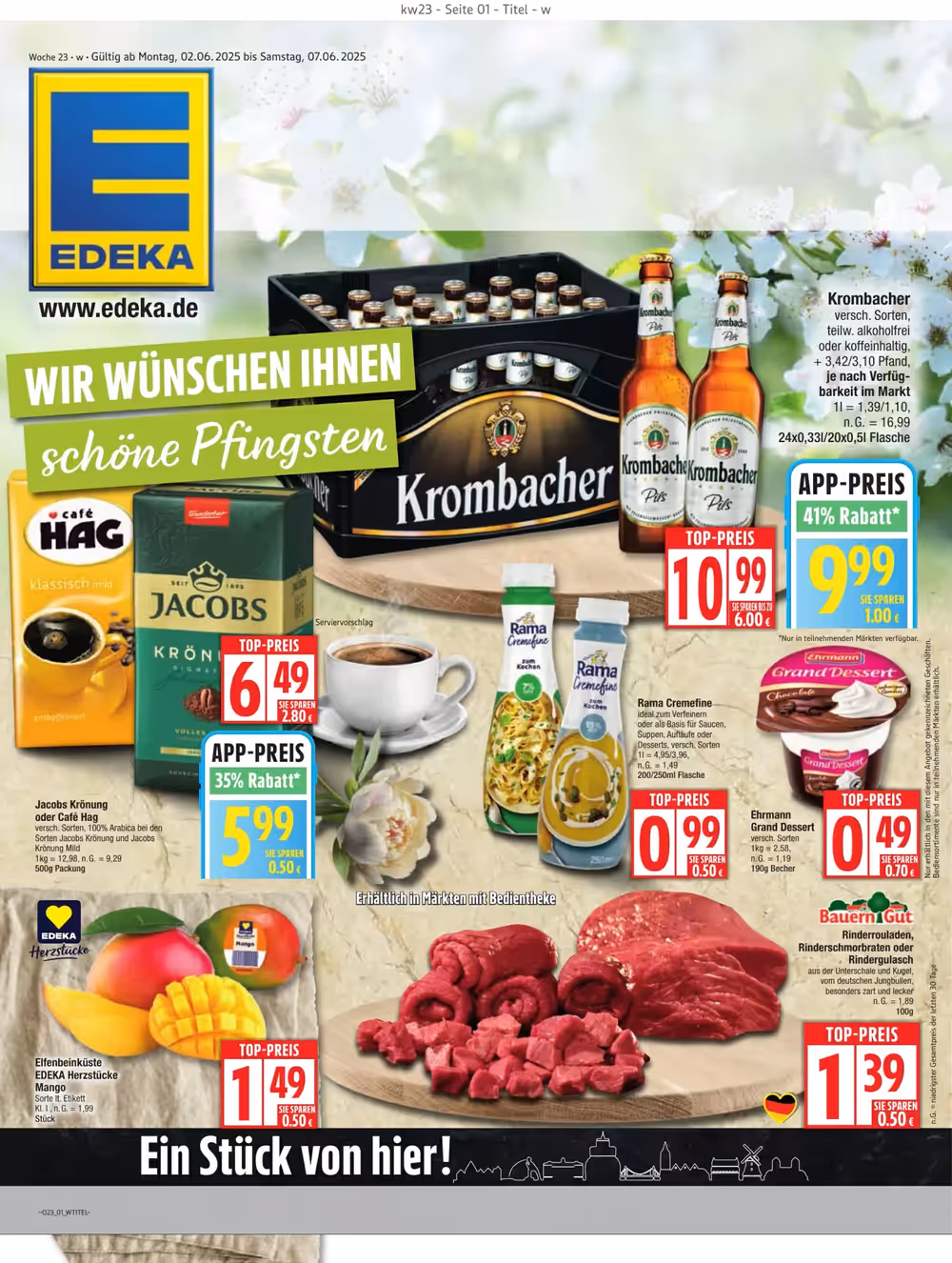 Edeka Prospekt (ab 01.06.2025) zum Blättern - Seite 1