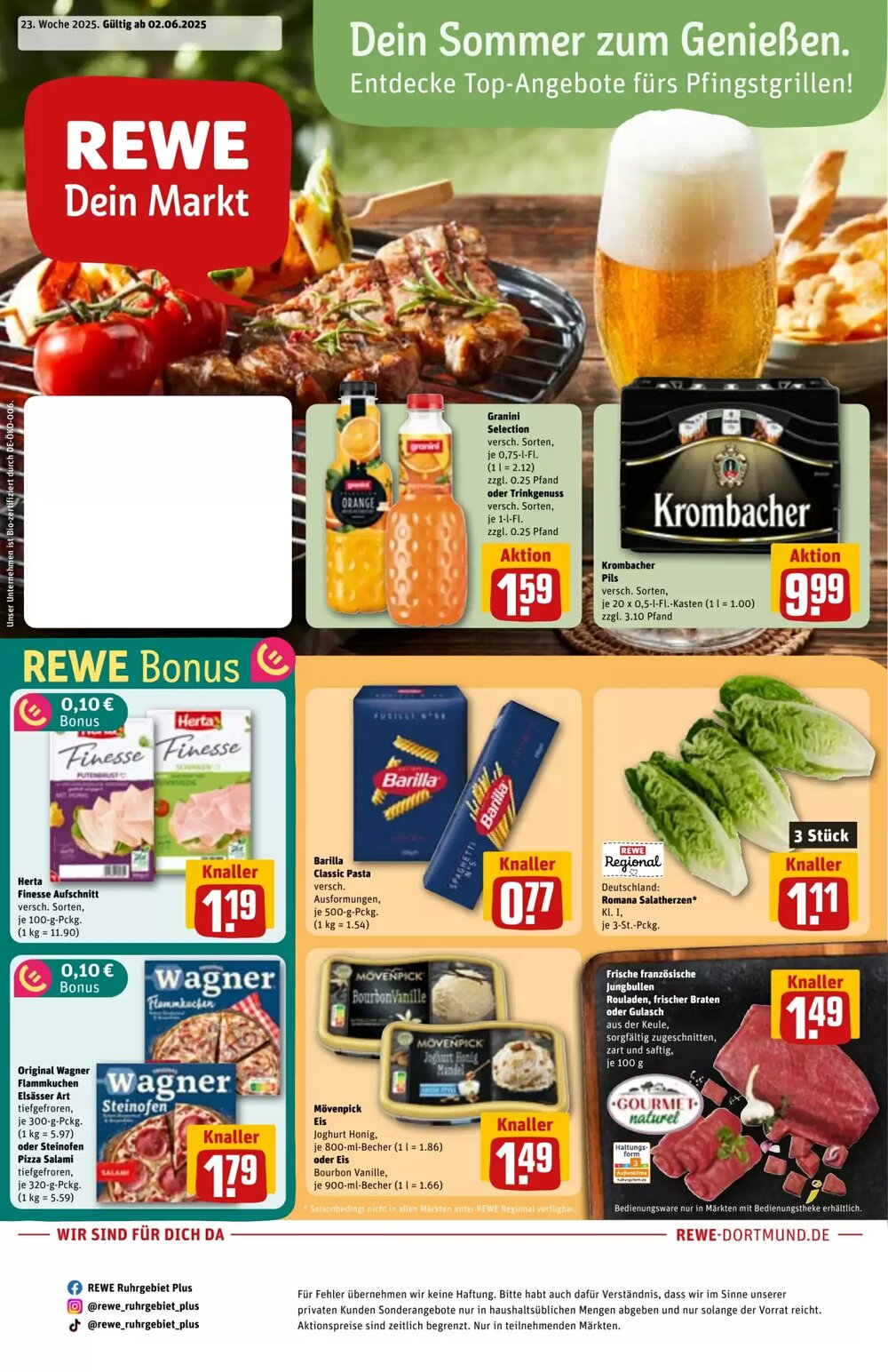 REWE Prospekt (ab 01.06.2025) zum Blättern - Seite 1