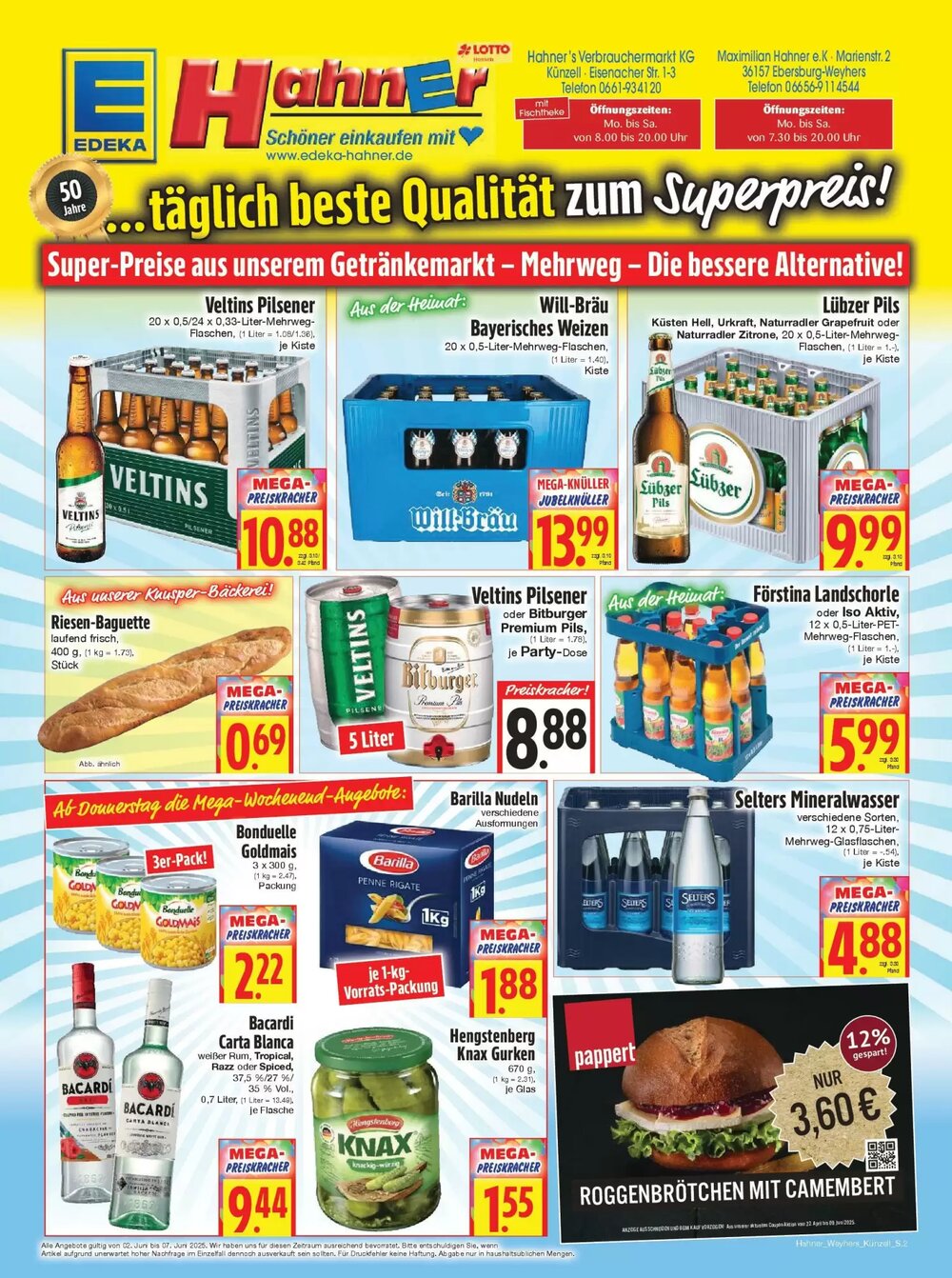 EDEKA Hahner Prospekt (ab 01.06.2025) zum Blättern - Seite 2