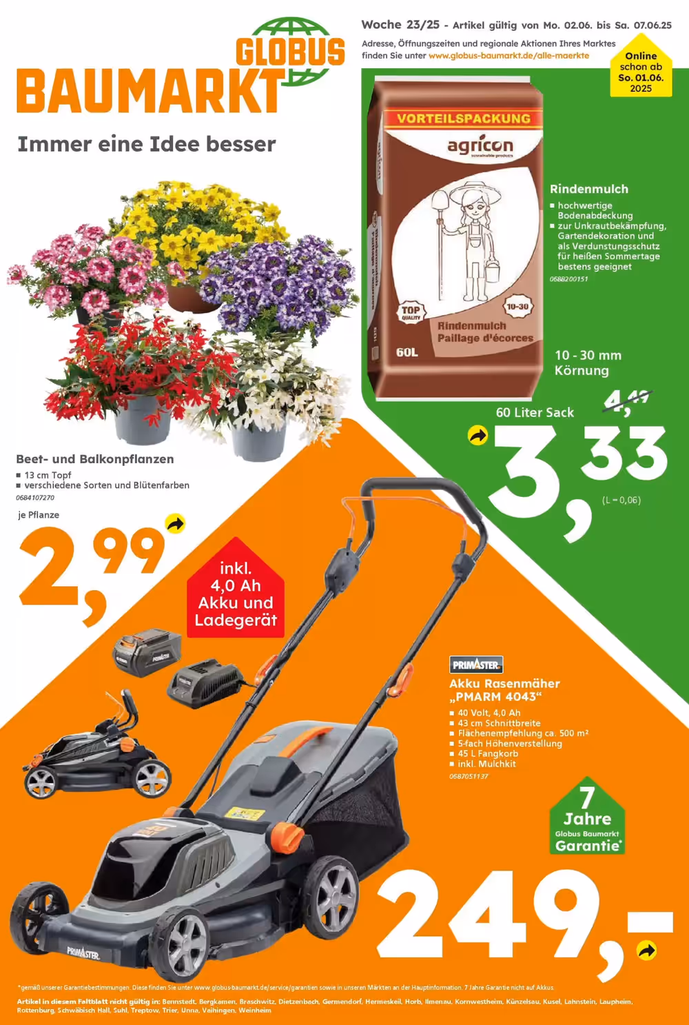 Globus Baumarkt Prospekt (ab 01.06.2025) zum Blättern - Seite 1