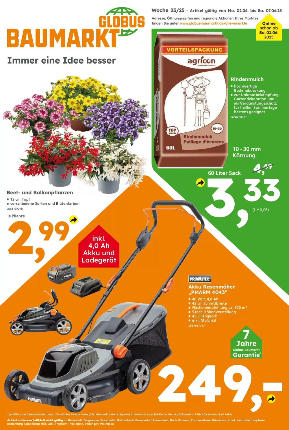 Globus Baumarkt Prospekt (ab 01.06.2025) zum Blättern - Seite 1