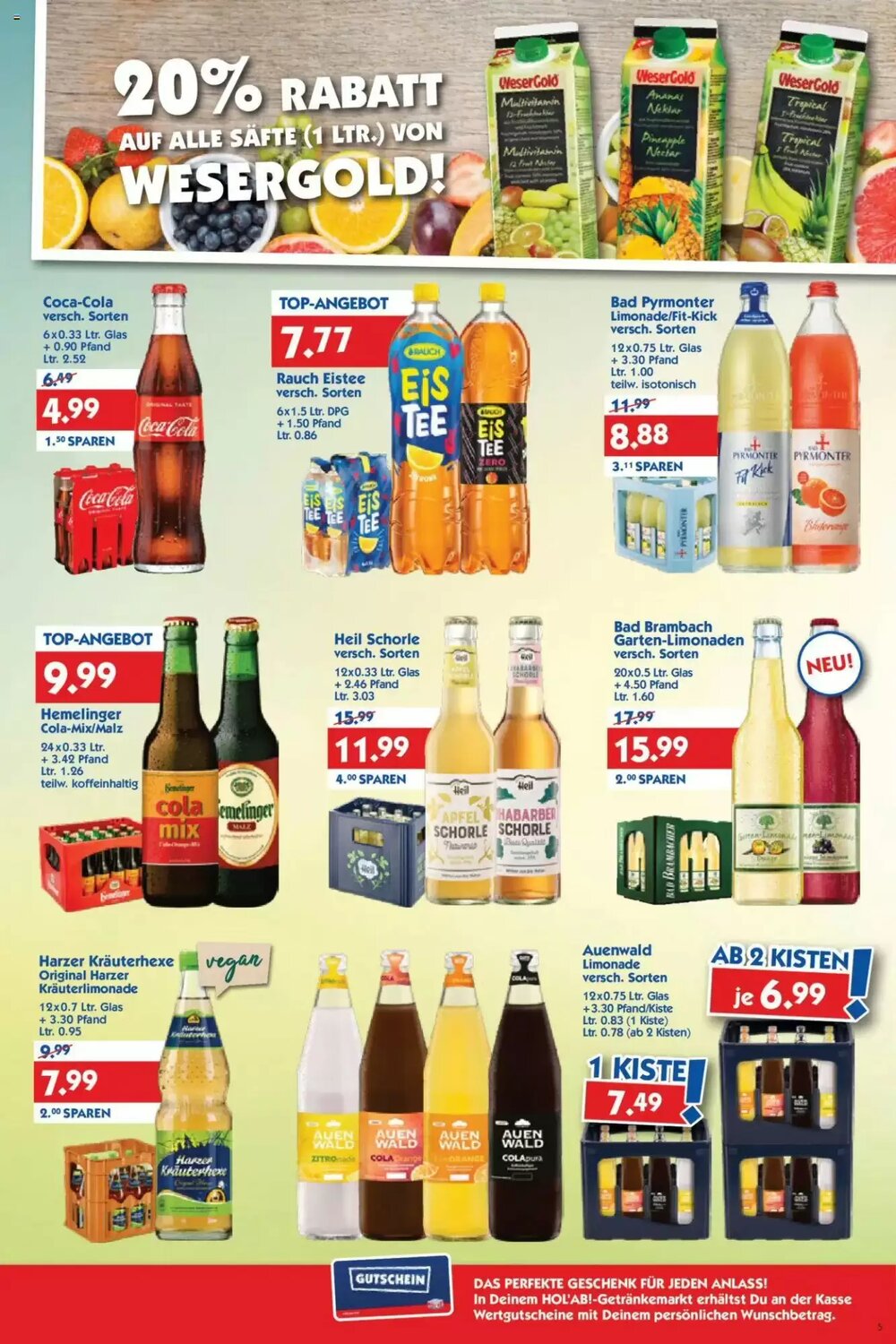 Hol'ab Getränkemarkt Prospekt (ab 02.06.2025) zum Blättern - Seite 5