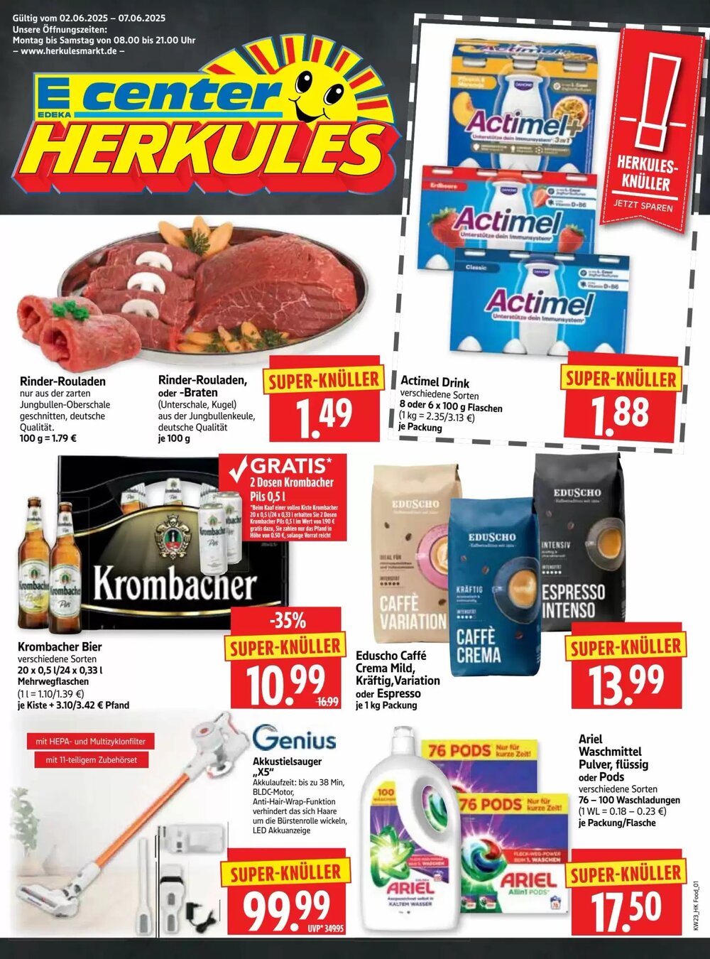 Edeka Herkules Prospekt (ab 02.06.2025) zum Blättern - Seite 1