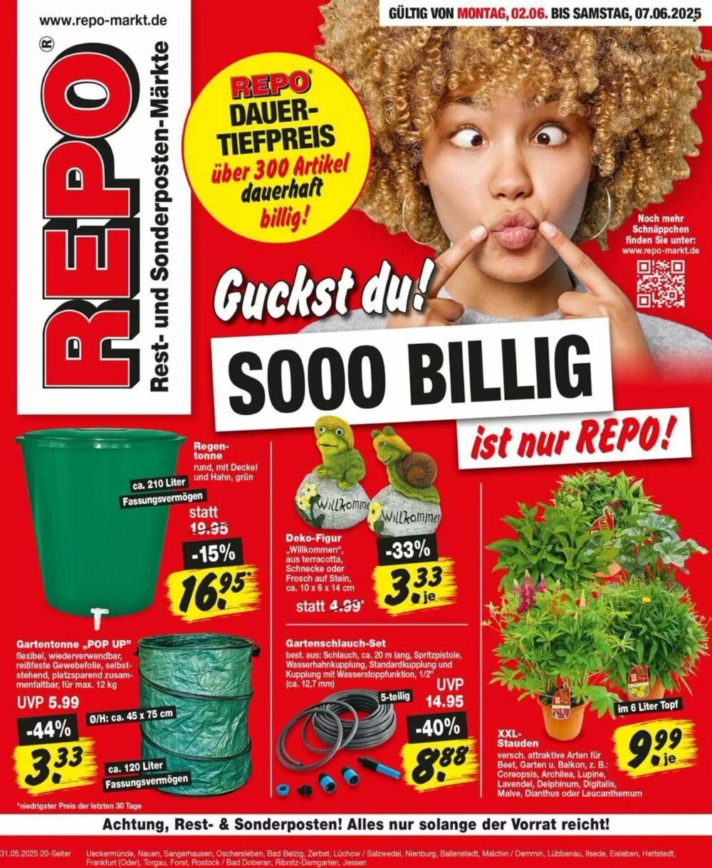 Repo Markt Prospekt (ab 02.06.2025) zum Blättern - Seite 1