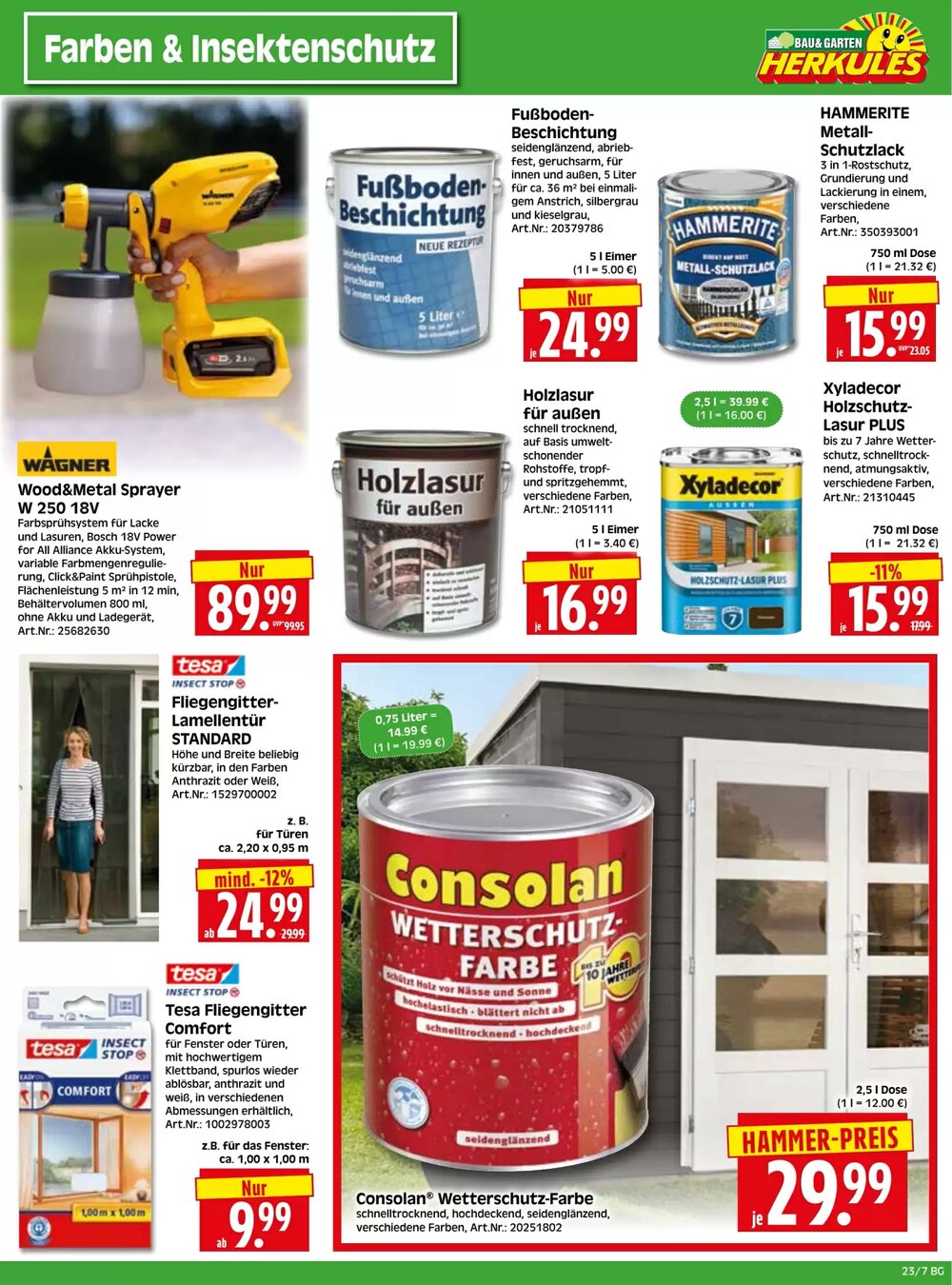 Herkules Baumarkt Prospekt (ab 02.06.2025) zum Blättern - Seite 7
