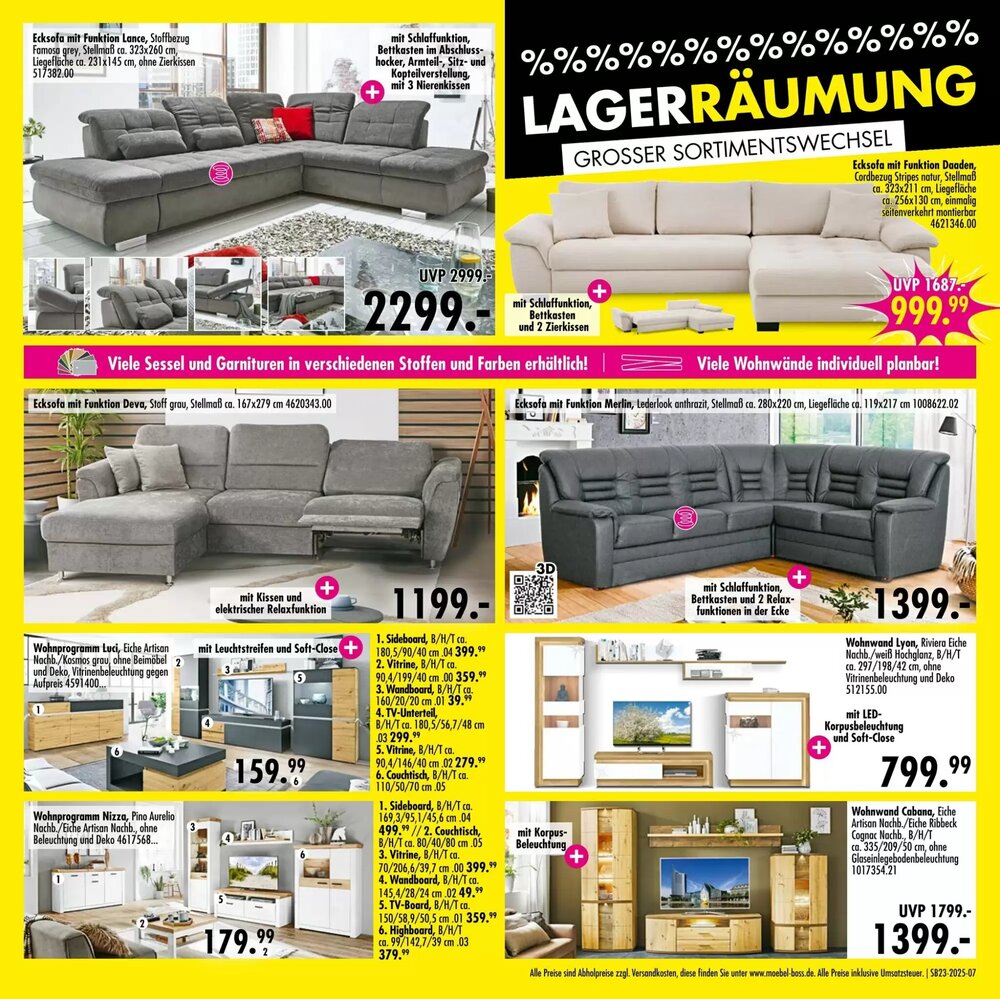Möbel Boss Prospekt (ab 02.06.2025) zum Blättern - Seite 7