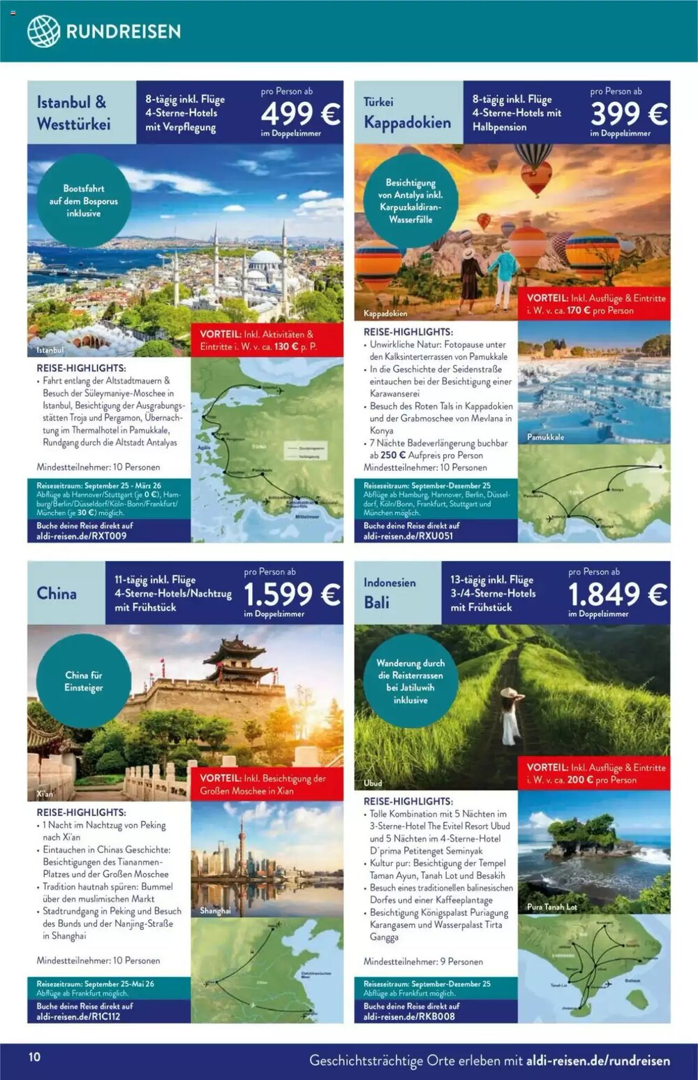 ALDI Nord Reisen Prospekt (ab 02.06.2025) zum Blättern - Seite 10