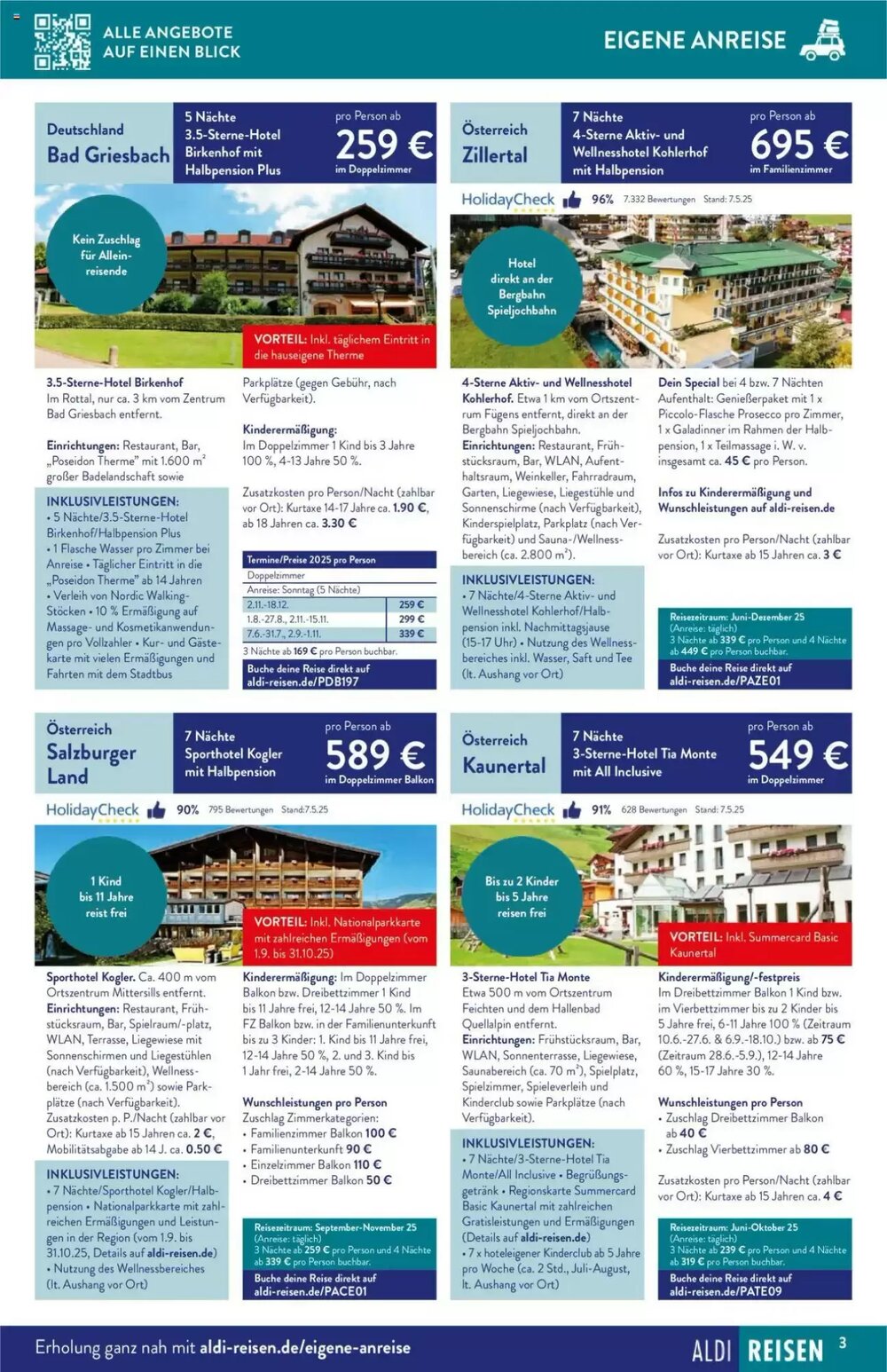 ALDI Nord Reisen Prospekt (ab 02.06.2025) zum Blättern - Seite 3