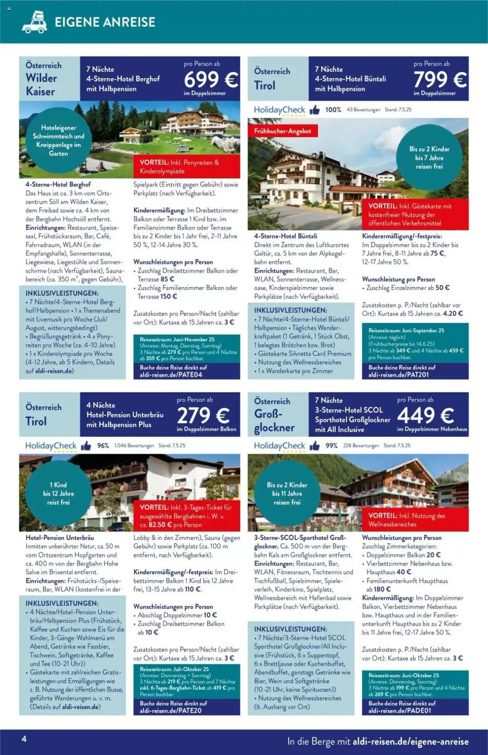 ALDI Nord Reisen Prospekt (ab 02.06.2025) zum Blättern - Seite 4