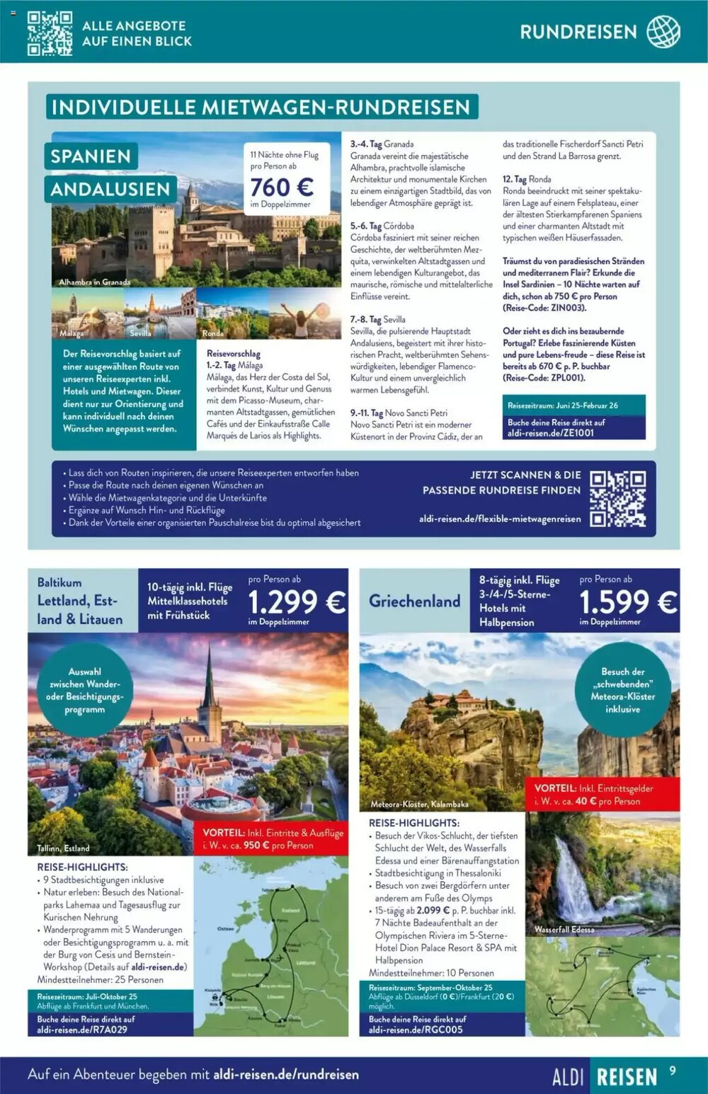 ALDI Nord Reisen Prospekt (ab 02.06.2025) zum Blättern - Seite 9