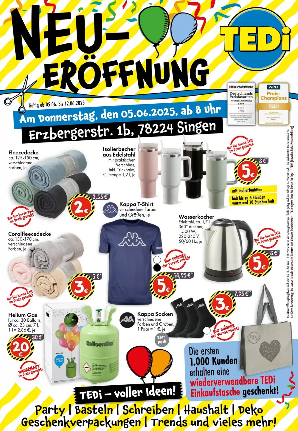 TEDi Prospekt (ab 02.06.2025) zum Blättern - Seite 1