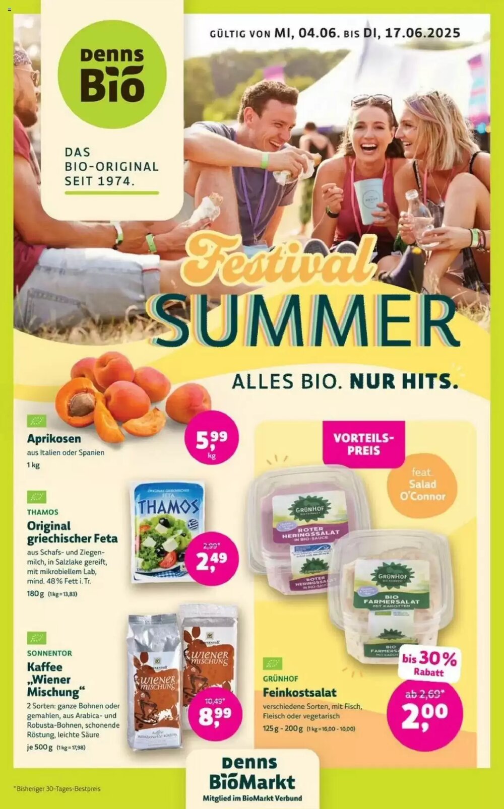 Denns BioMarkt Prospekt (ab 04.06.2025) zum Blättern - Seite 1