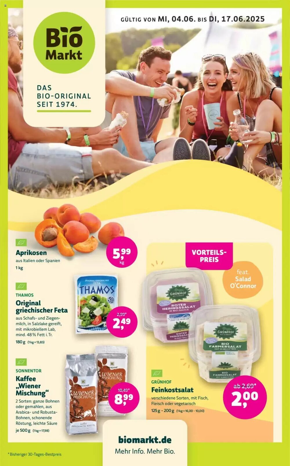 Biomarkt Prospekt (ab 04.06.2025) zum Blättern - Seite 1