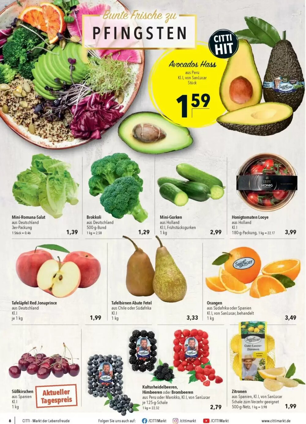 CITTI Markt Prospekt (ab 04.06.2025) zum Blättern - Seite 6