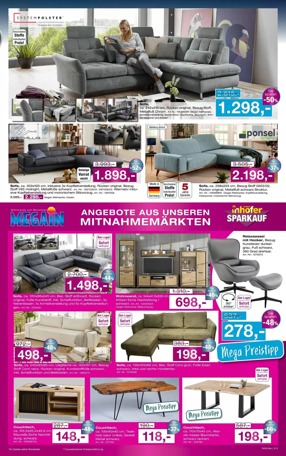 Möbel Inhofer Prospekt (ab 04.06.2025) zum Blättern - Seite 3