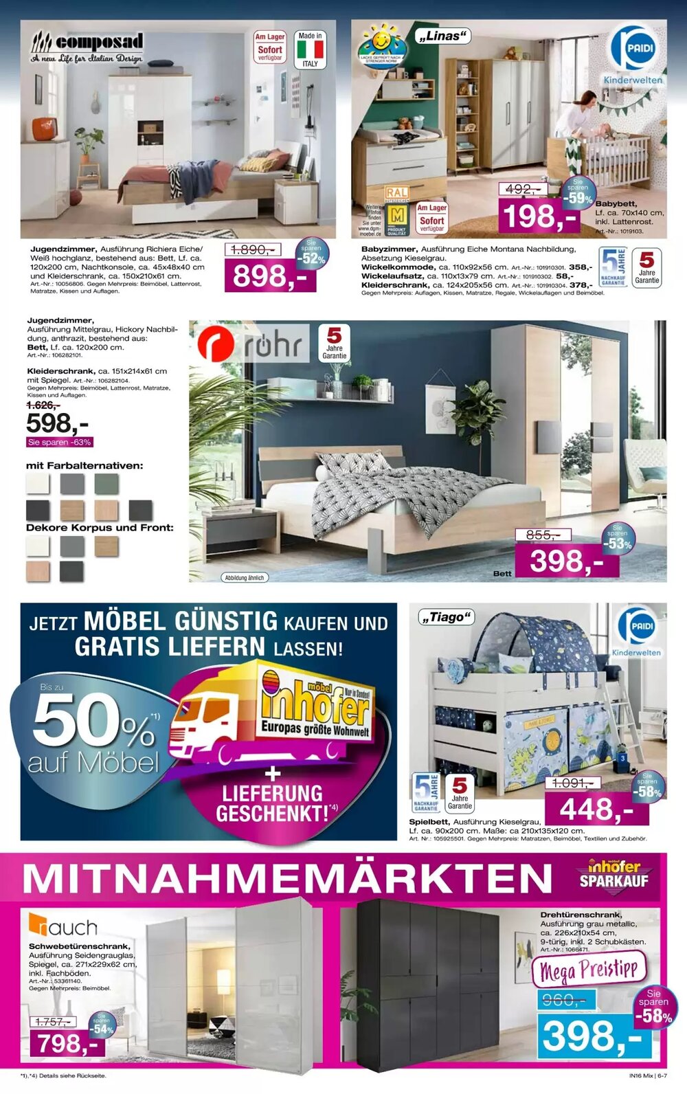 Möbel Inhofer Prospekt (ab 04.06.2025) zum Blättern - Seite 7