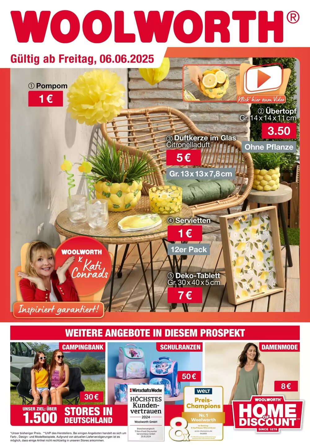 Woolworth Prospekt (ab 06.06.2025) zum Blättern - Seite 1
