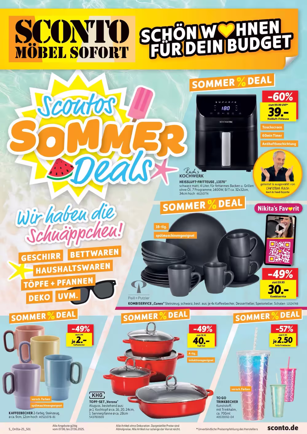 SCONTO Prospekt (ab 06.06.2025) zum Blättern - Seite 1