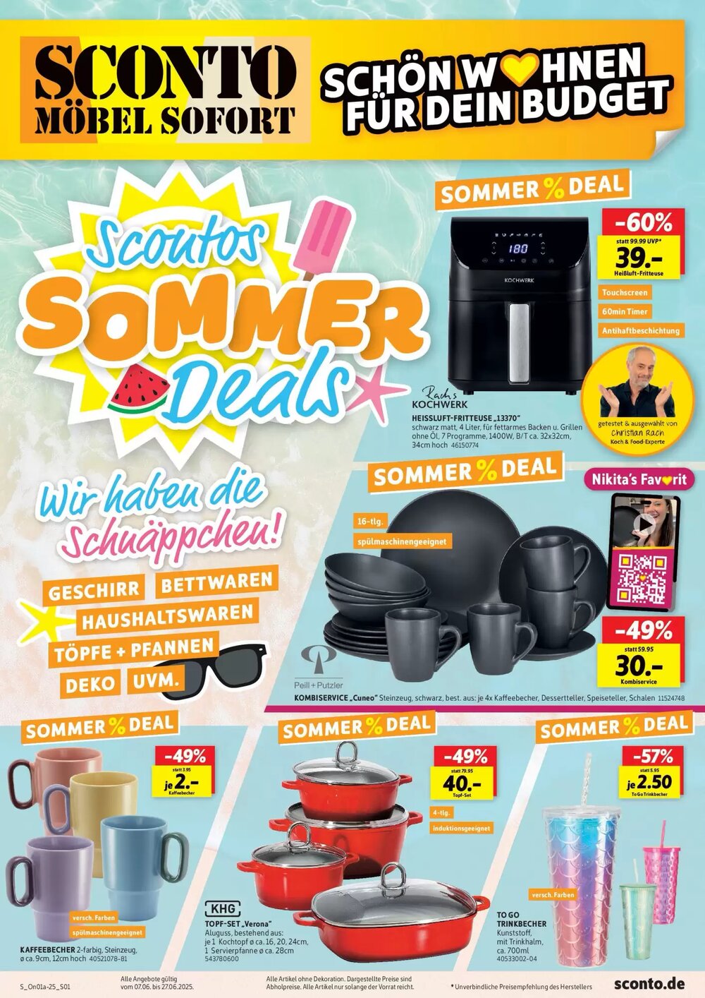 SCONTO Prospekt (ab 06.06.2025) zum Blättern - Seite 1