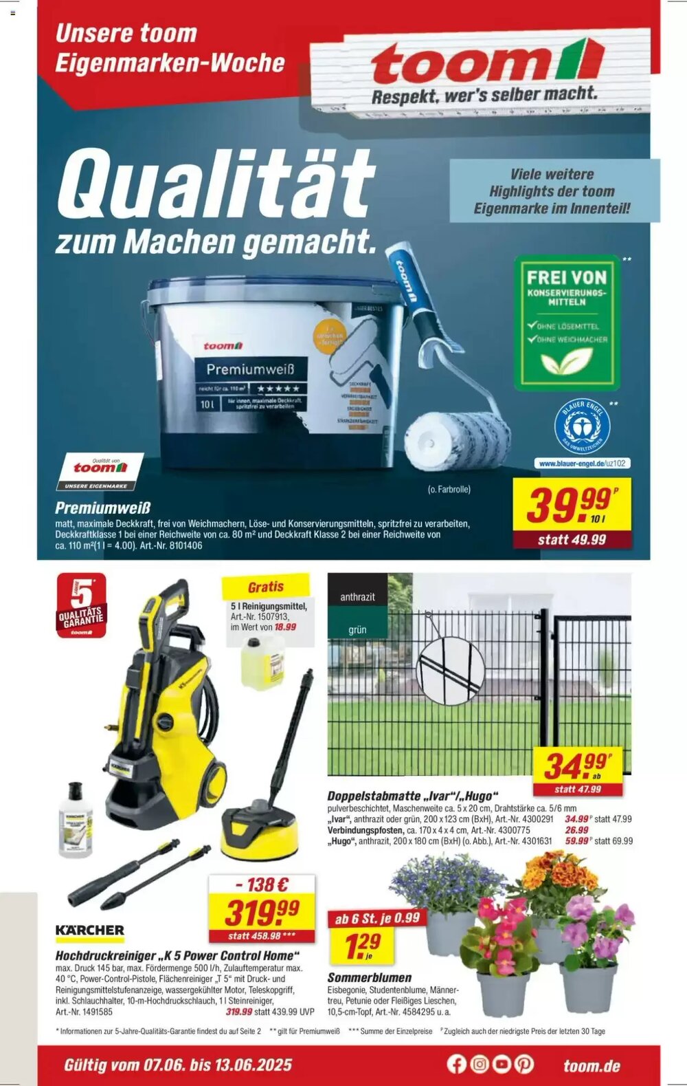 toom Baumarkt Prospekt (ab 07.06.2025) zum Blättern - Seite 1