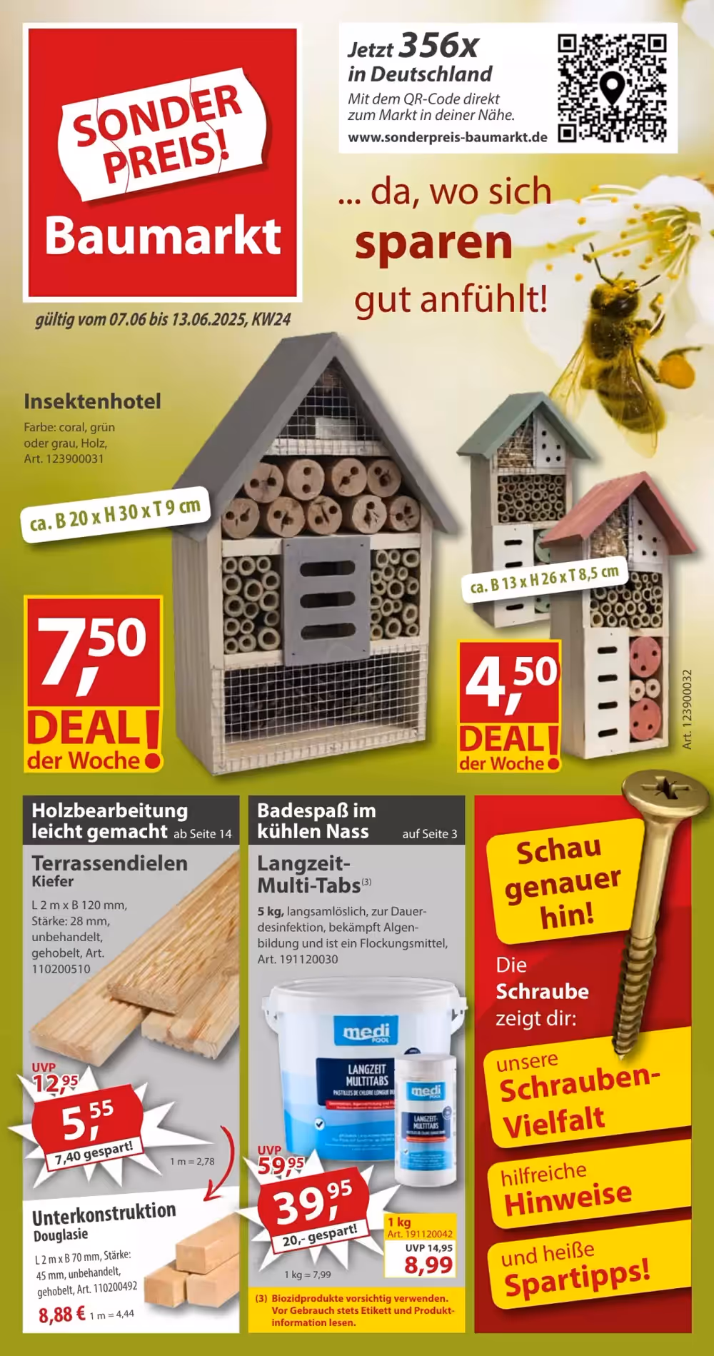 Sonderpreis Baumarkt Prospekt (ab 07.06.2025) zum Blättern - Seite 1