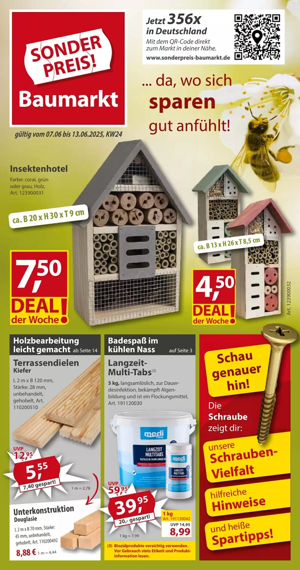 Sonderpreis Baumarkt Prospekt (ab 07.06.2025) zum Blättern - Seite 1